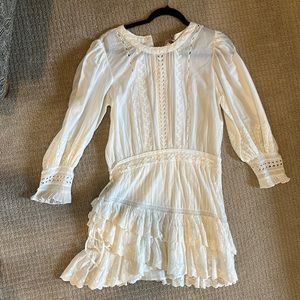 Mini white dress